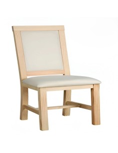 Silla de Madera Modelo Florencia Respaldo Pretapizado