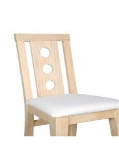 Silla de madera Modelo Baja Óvalos