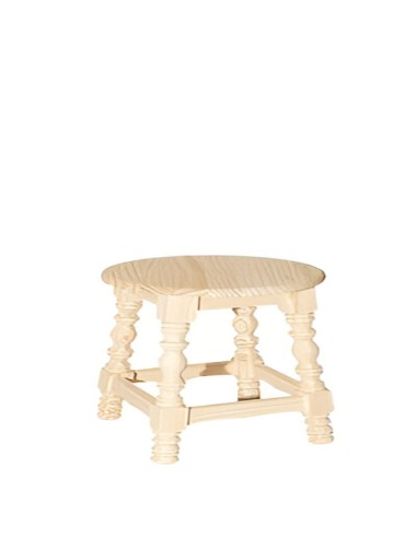 Taburete de Madera Modelo Taburete Torneado 46