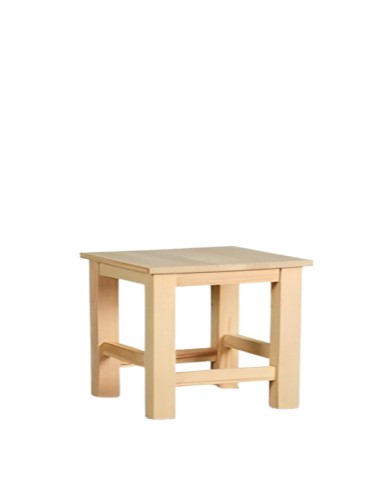 Taburete de Madera Modelo Taburete Pata Cuadrada