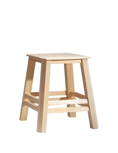 Taburete de Madera Modelo Taburete Chaflán 74