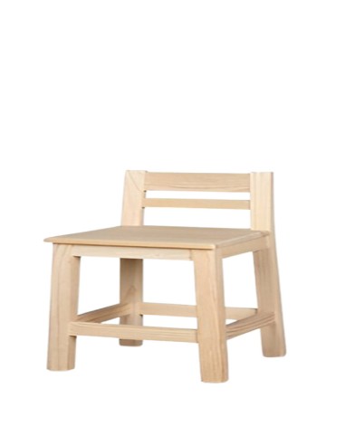 Taburete de Madera Modelo Taburete Respaldo 46