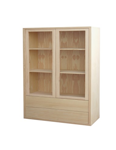 Vitrina de madera 2/P 2/C 1311