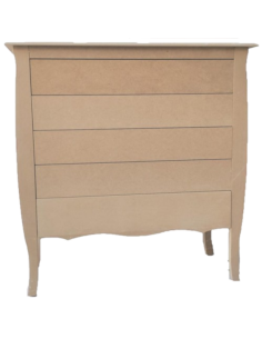 CÓMODA MODELO FIBRA 5 CAJONES