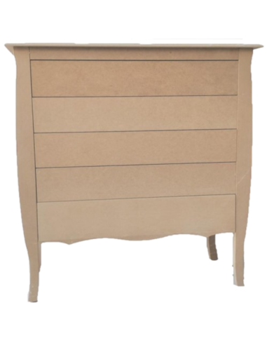 CÓMODA MODELO FIBRA 5 CAJONES