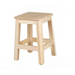 Taburete de Madera Modelo Taburete Chaflán 46