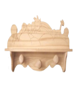 PERCHA TALLADA INFANTIL