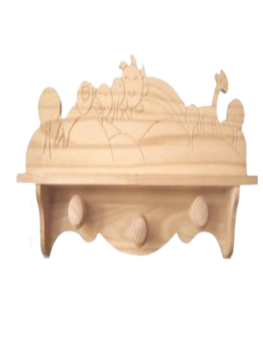 PERCHA TALLADA INFANTIL