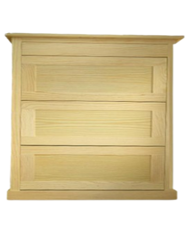 ZAPATERO 60cm RECTO, 2 Patas Abatibles 1Cajón