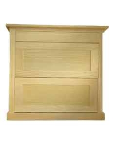 ZAPATERO 80cm RECTO 2 Puertas Abatibles 1 Cajón