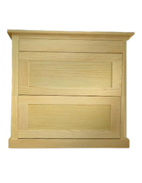 ZAPATERO 80cm RECTO 2 Puertas Abatibles 1 Cajón