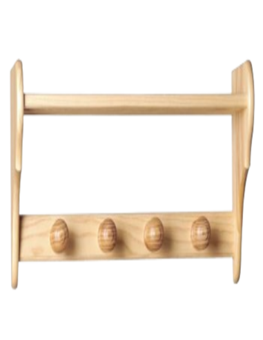 PERCHA PARED MACIZA SOMBRERERA 3 POMOS