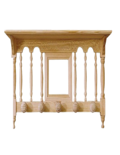 PERCHA PARED RONDEÑA MACIZA SOMBRERERA 5 POMOS