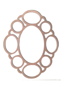 MARCO FIBRA MOD. OVALADO HUECO LIBRE 51X35