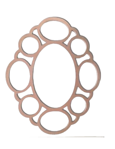 MARCO FIBRA MOD. OVALADO HUECO LIBRE 51X35