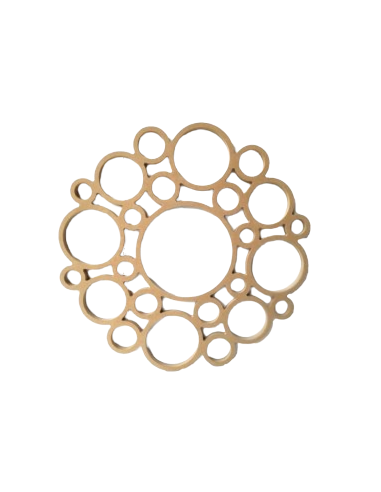 MARCO FIBRA CIRCULOS CM HUECO 24