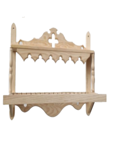 PLATERO MOD CRUZ CON REPISA DE 7 CM DE USO