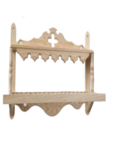 PLATERO MOD CRUZ CON REPISA DE 7 CM DE USO