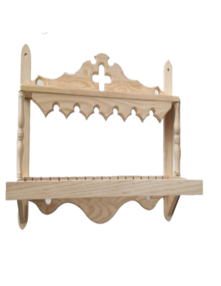 PLATERO MOD CRUZ CON REPISA DE 7 CM DE USO