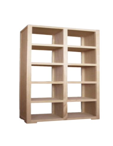 LIBRERO 2 CUBOS 10 HUECOS DE 31X31