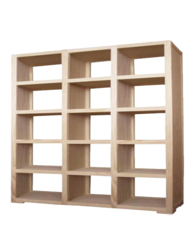 LIBRERO 3 CUBOS 15 HUECOS DE 31X31