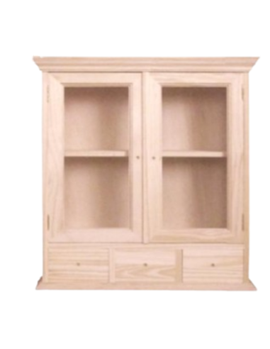 MINI VITRINA 2 PUERTAS 3 CAJONES