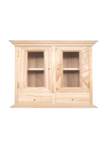 MINI VITRINA 2 PUERTAS Y 2 CAJONES