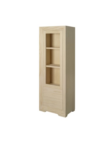 Vitrina baja de madera 1/P 2/C 1124