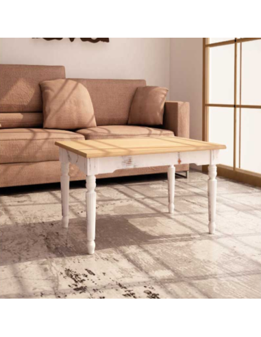 Mesa Centro Clásico Fija Pata Estriada